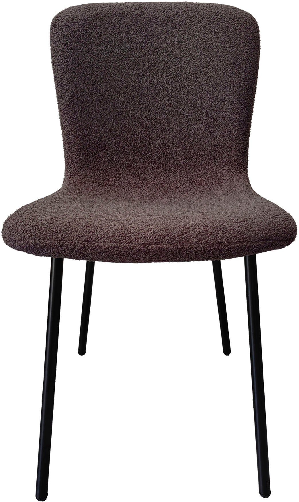 SalesFever 4-Fußstuhl "Esszimmerstuhl - stilvolles Set" (Set) 4 Stk. Bouclé günstig online kaufen