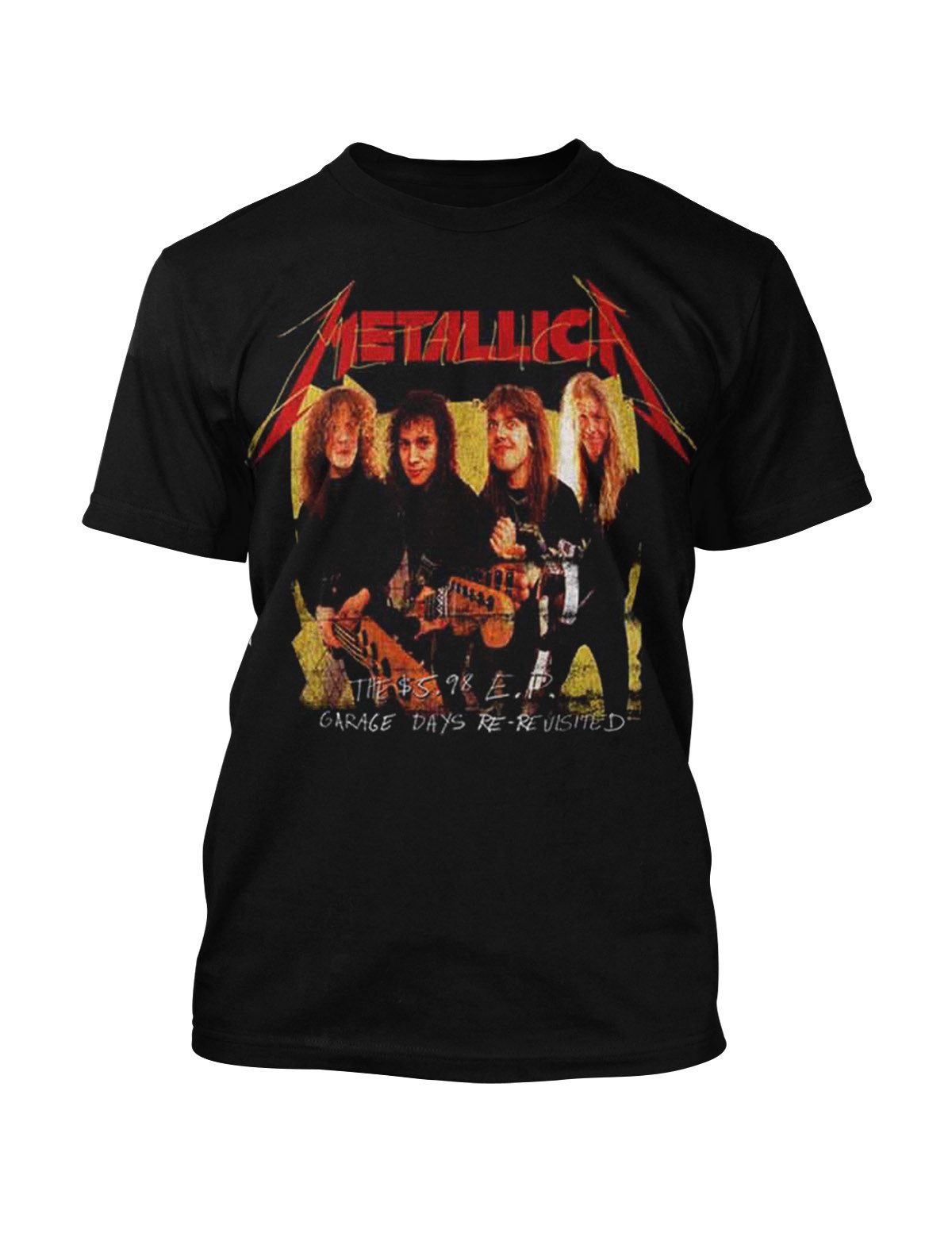 metallica T-Shirt Garage Photo Yellow