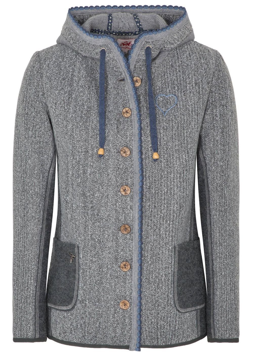 Spieth & Wensky Trachtenjacke WILHELMINA Damen Strickjacke Wolljanker Janke günstig online kaufen