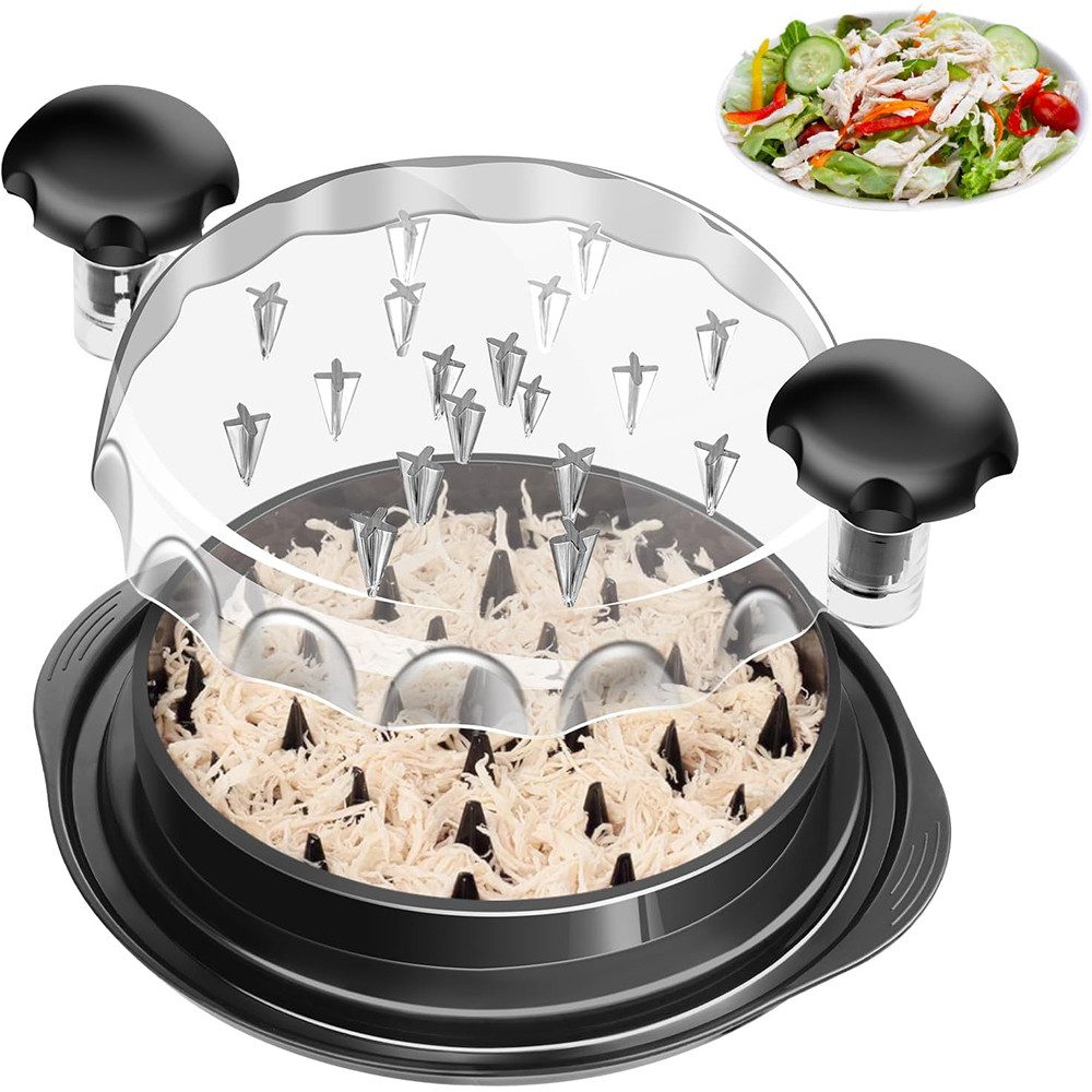 NUODWELL Измельчитель лука Hühnchen Zerkleinerer, 27CM Fleischzerkleinerer Manuell mit Griff, Fleischzerkleinerer für Hähnchenbrust, Schweinefleisch, Rindfleisch