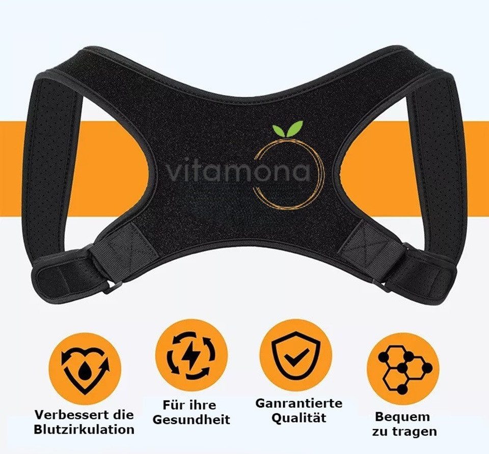 Vitamona Rückenstabilisator Vitamona Rücken Geradehalter Rückensupport Größe M (1-tlg)