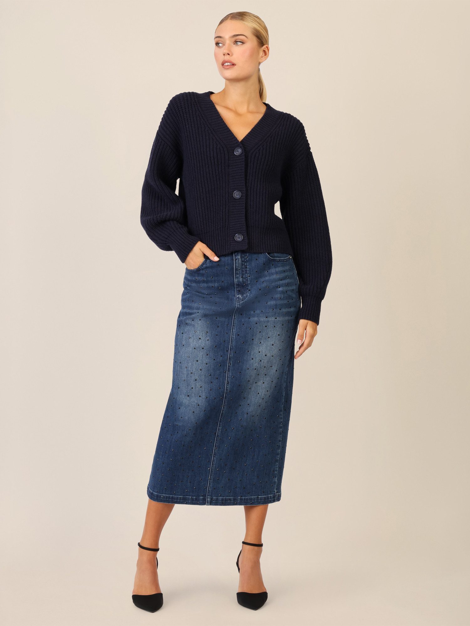 Apart Strickjacke mit Knopfleiste günstig online kaufen