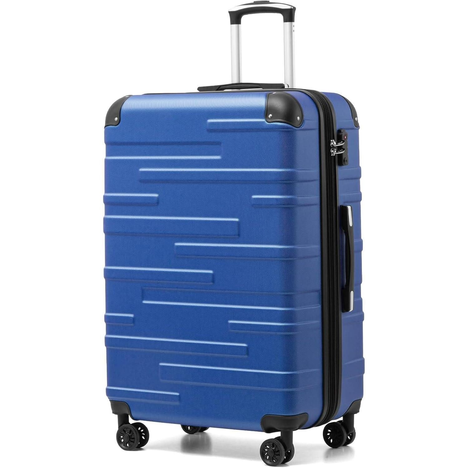 Hartschalen-Trolley Hartschalen-Koffer Rollkoffer Reisekoffer ABS TSA 4 Rollen Erweiterbar