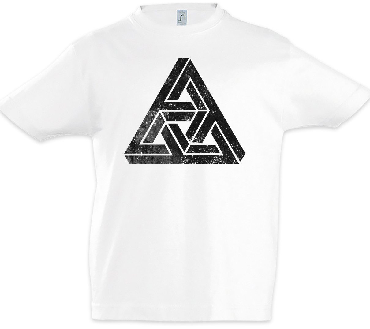 Print-Shirt Penrose Logo Sign IV Kinder T-Shirt Big Geek Triangle Bang Freak TBBT