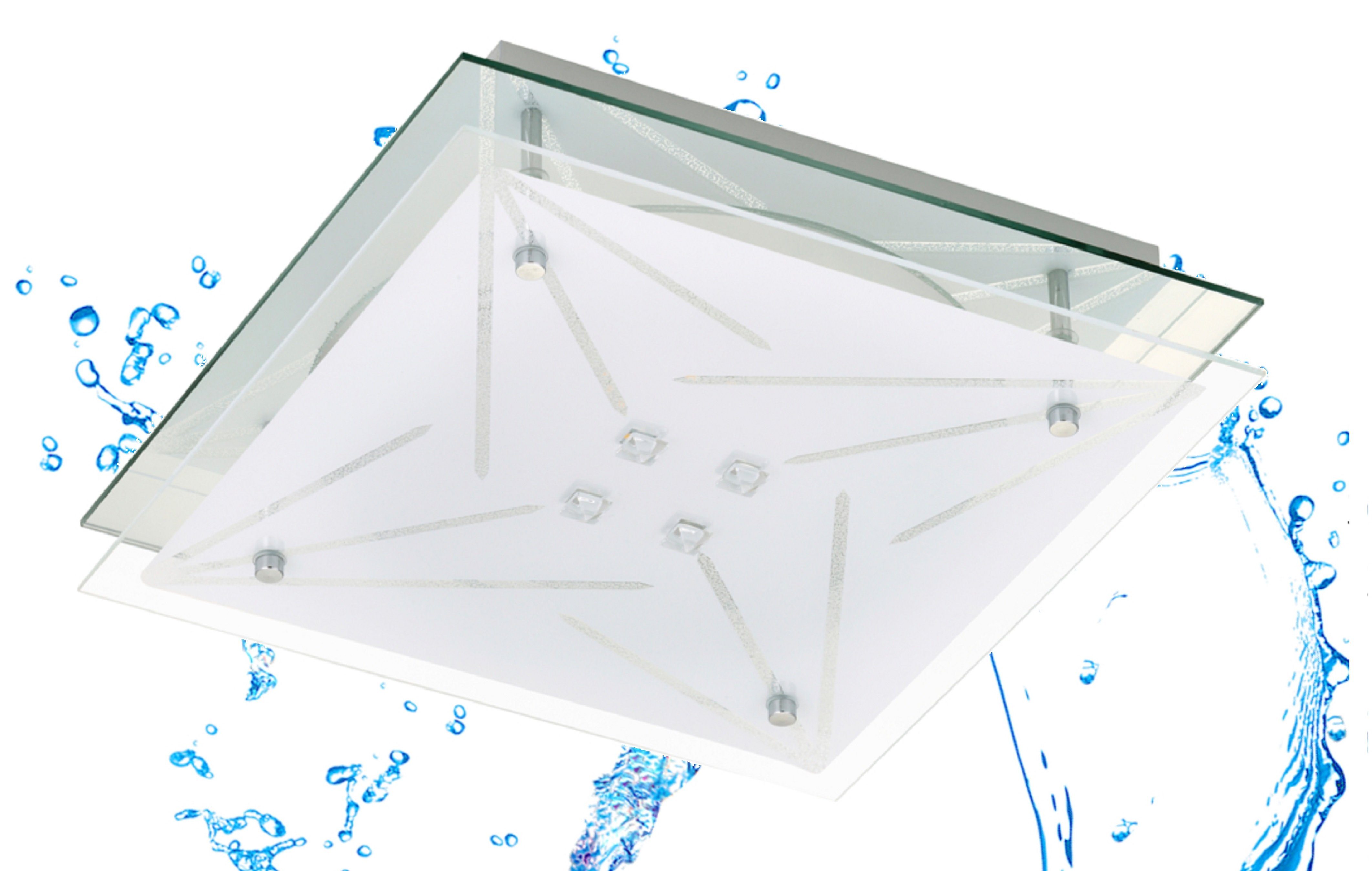 TRANGO LED Deckenleuchte, Dimmfunktion, 3104 Feuchtraum IP44 LED Deckenstra günstig online kaufen