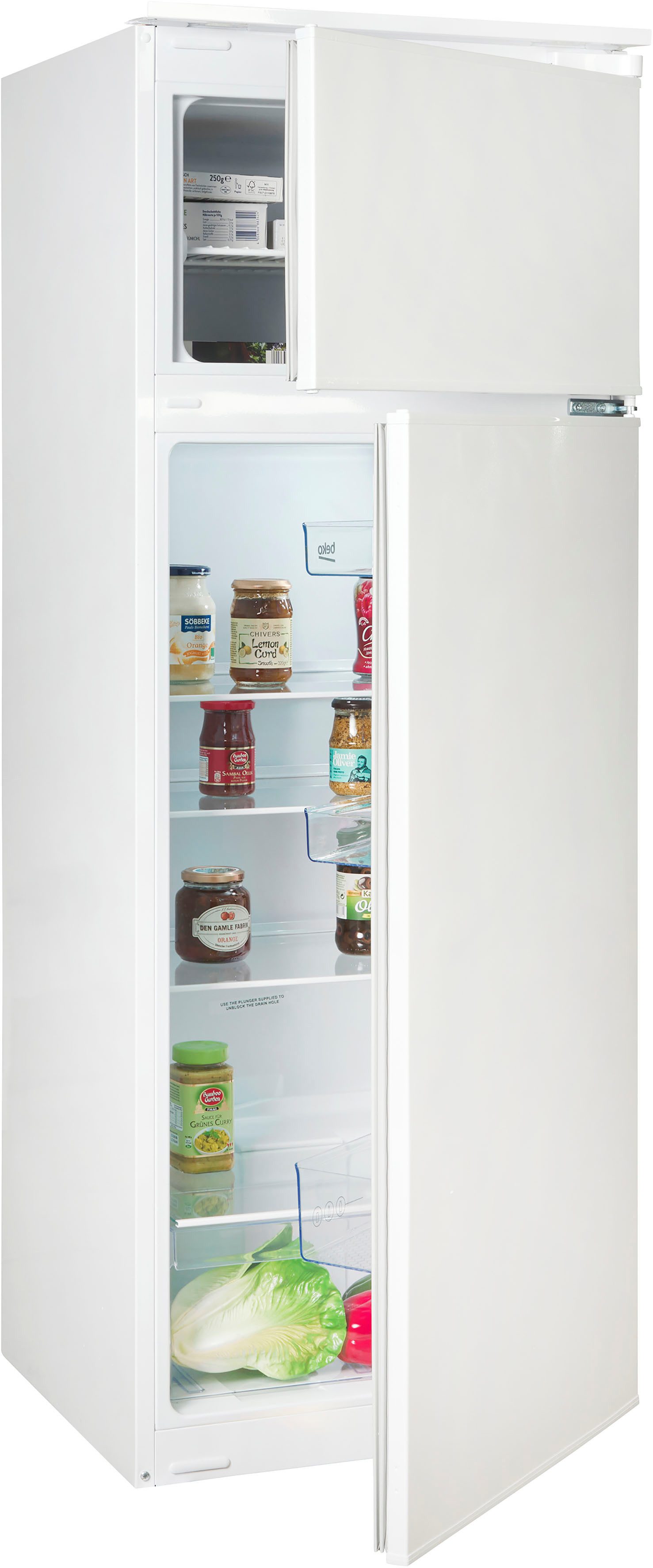 BEKO Einbaukühlgefrierkombination BDSA250K4SN 7521620017, 144,8 cm hoch, 54 cm breit