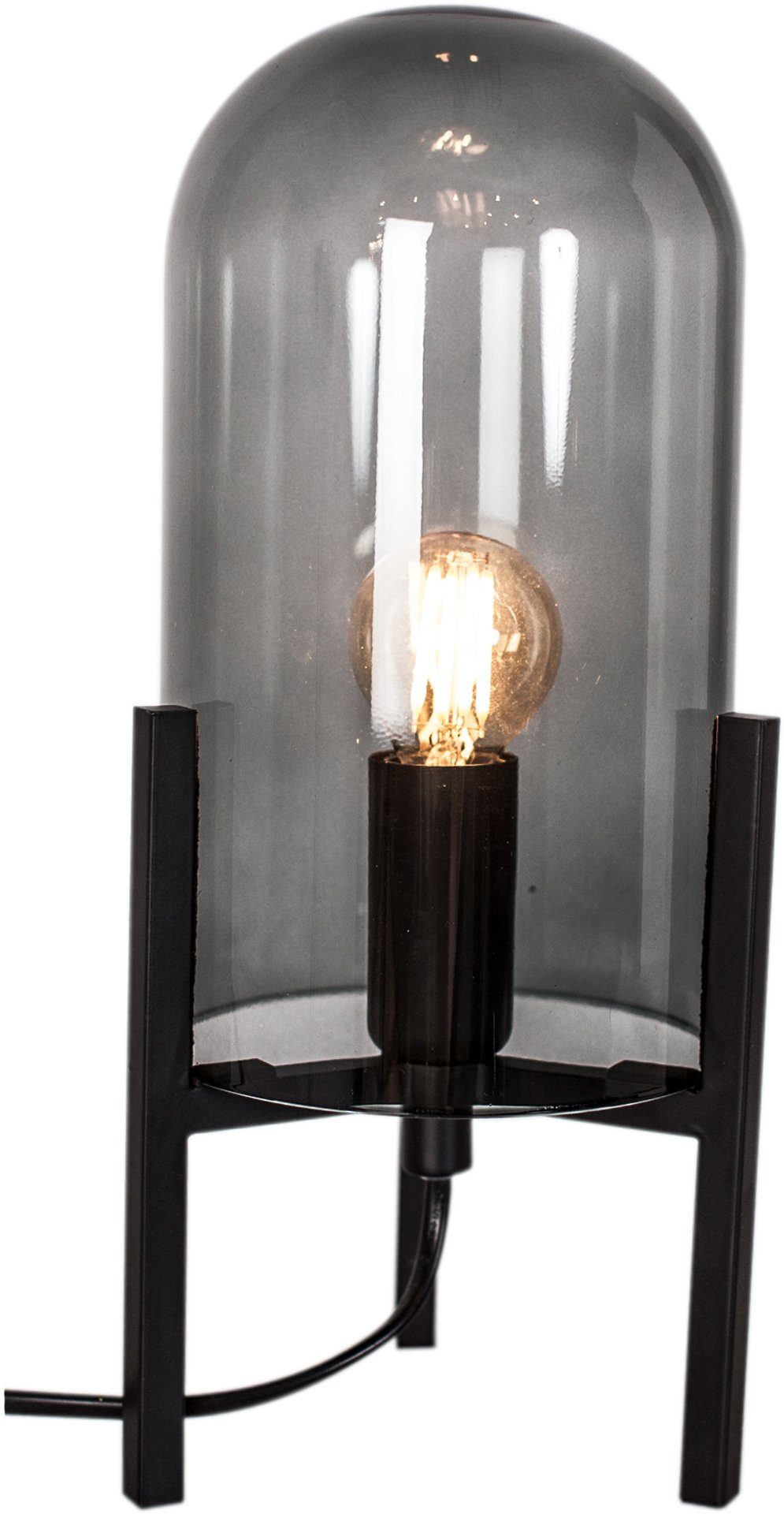 By Rydens Tischleuchte Smokey, ohne Leuchtmittel, Tischleuchte mit Glasschirm, 30 cm hoch. Reduzierter Preis € 44,99. Unverbindliche Preisempfehlung € 79,00