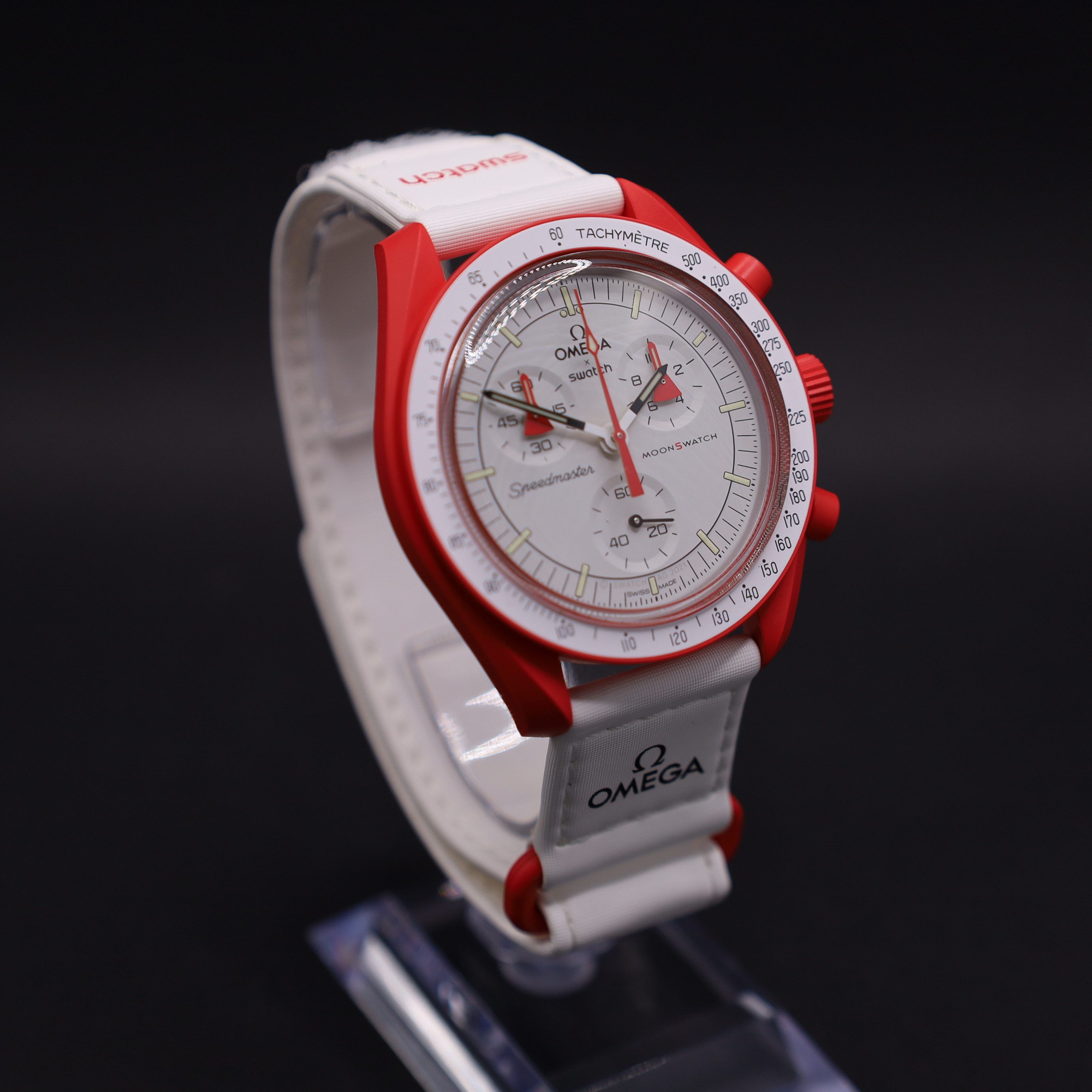 Swatch Chronograph Omega Swatch Bioceramic Moonswatch Mission To Mars