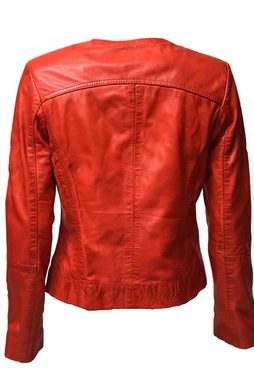 Zimmert Leather Lederjacke Kim Kragenlos, leichtes und weiches Leder