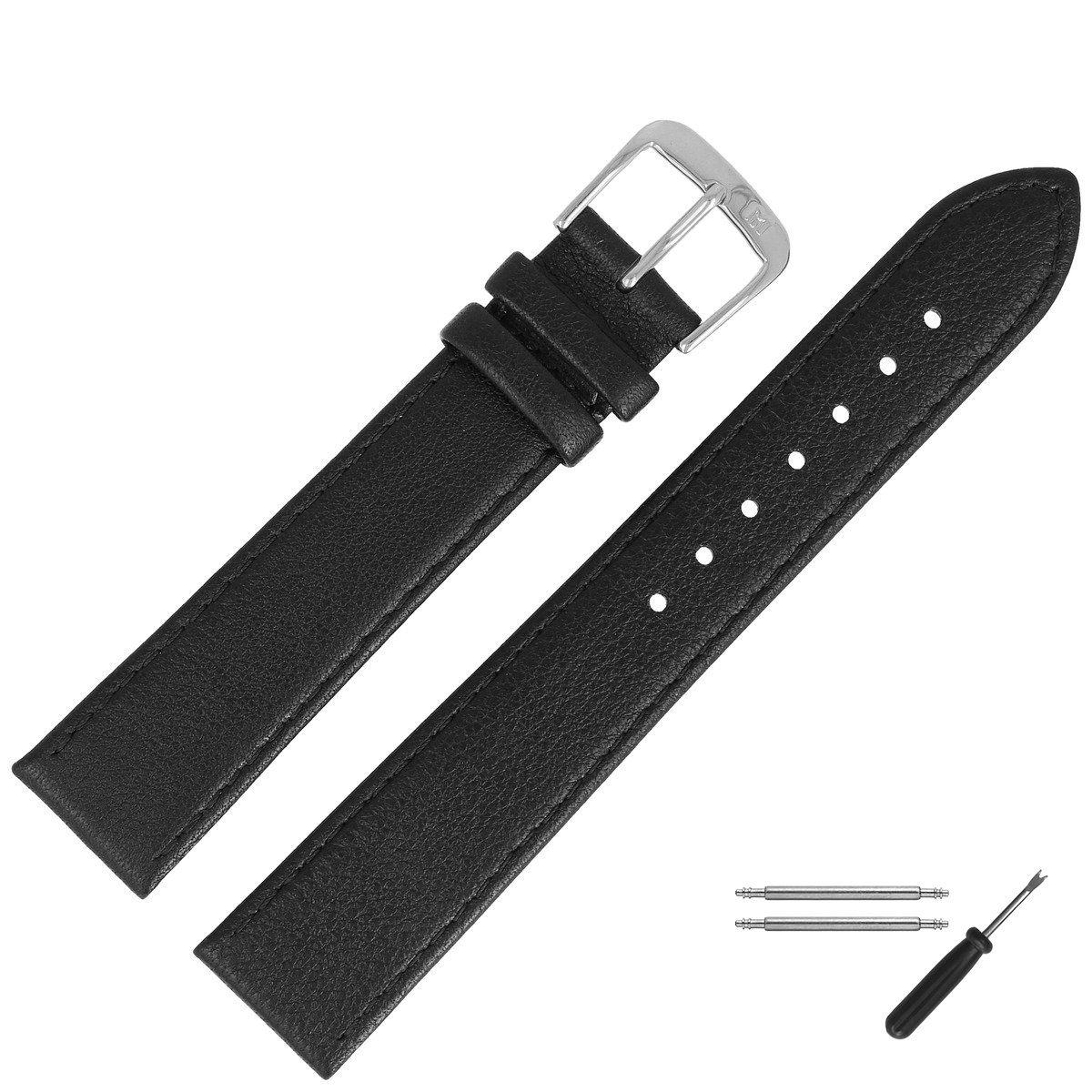 MARBURGER Uhrenarmband 18mm Leder