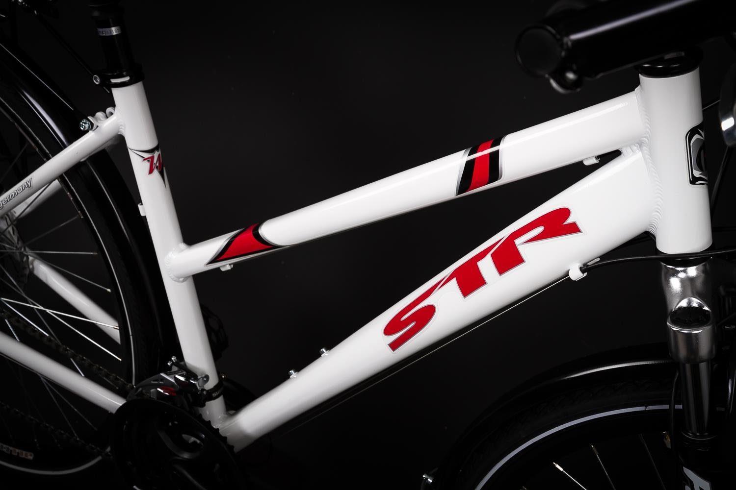 Non-Branded Fahrradrahmen Fahrrad DEKOR Satz Aufkleber Rahmen Sticker STR Label rot schwarz