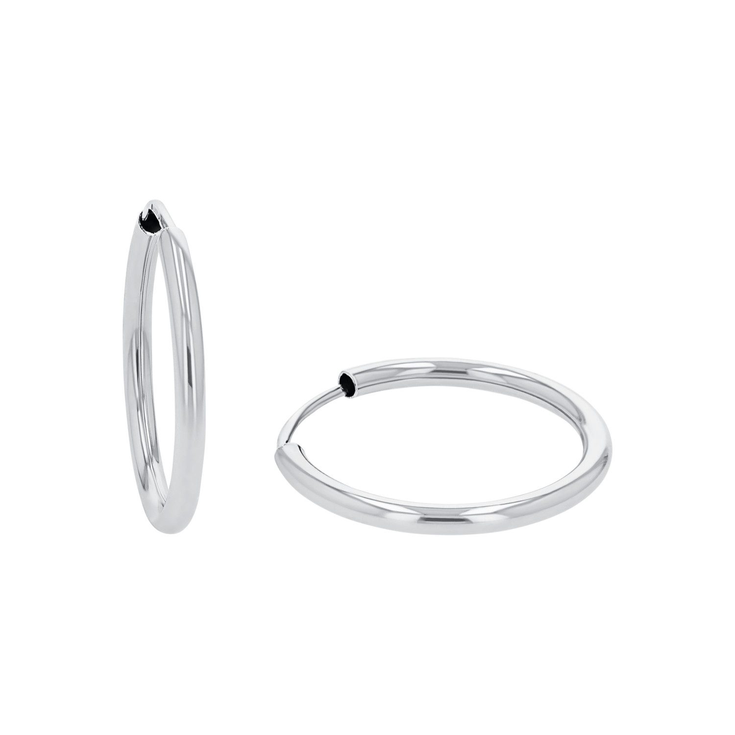 Amor Paar Creolen Amor Creolen für Damen, 925 Sterling Silber (Creolen, 2-tlg)