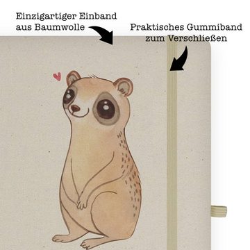 Mr. & Mrs. Panda Notizbuch Plumplori Glücklich - Transparent - Geschenk, Journal, Eintragebuch, Mr. & Mrs. Panda, Hochwertiger Druck