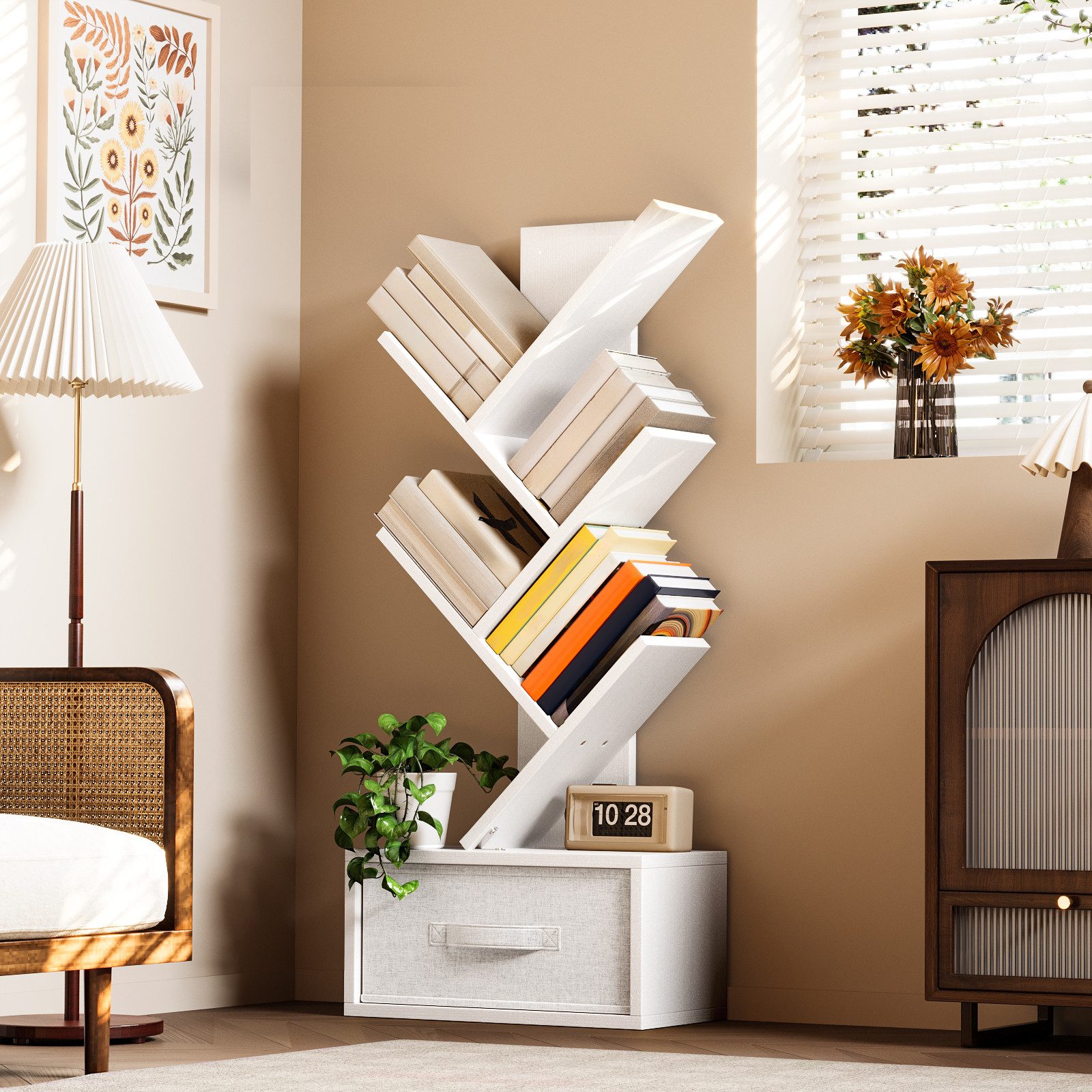 Bealife Bücherregal, Mit Schublade, ein Geschenk günstig online kaufen