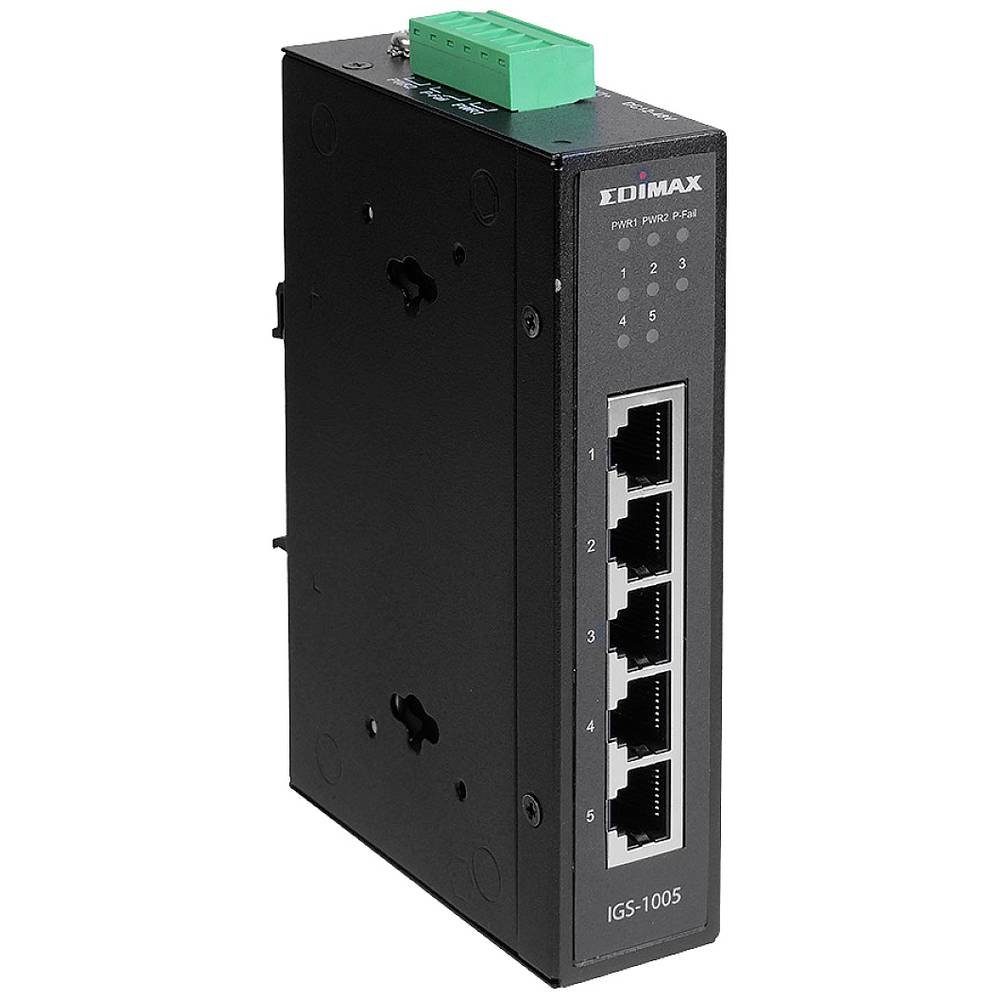 5-Port Industrie Gigabit switch unmanaged IP30, Netzwerk-Switch Edimax