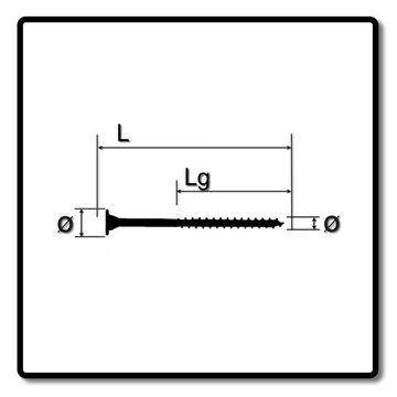 SPAX Terrassenschraube SPAX Tellerkopfschraube flach 5,0 x 87 mm 300 Stk. (2x 0251010500875) Teilgewinde Torx T-STAR plus T20 4Cut WIROX