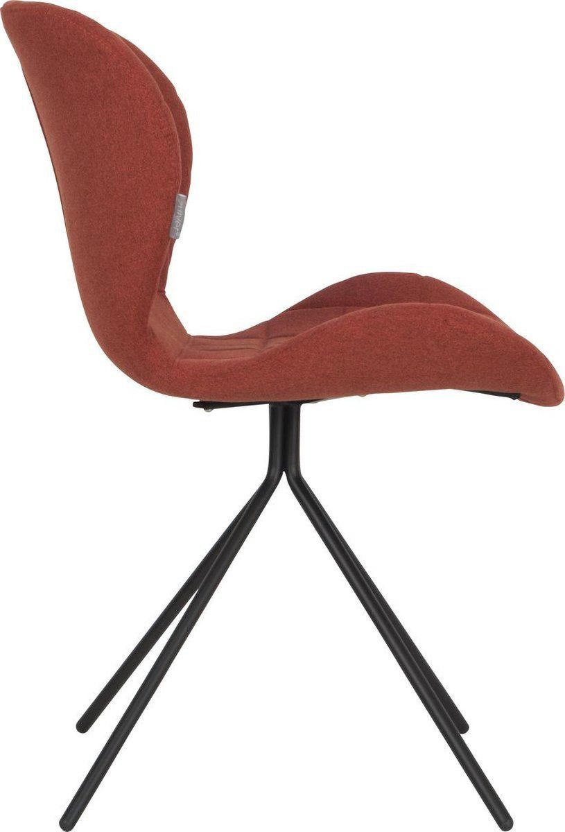 Stuhl Zuiver Chair OMG Black/Orange