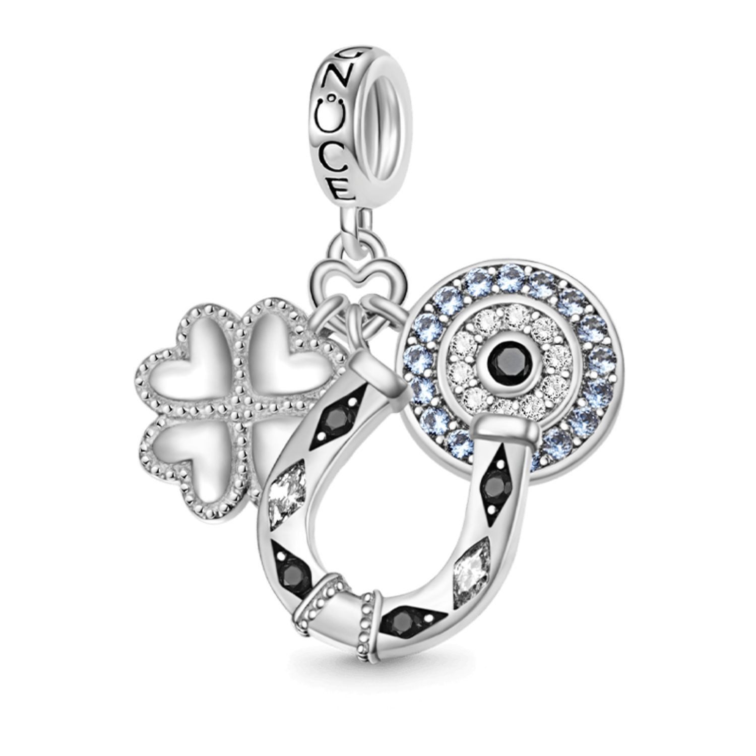 Gnoce Bead Gnoce Charm Glücksbringer GNC111 Silber