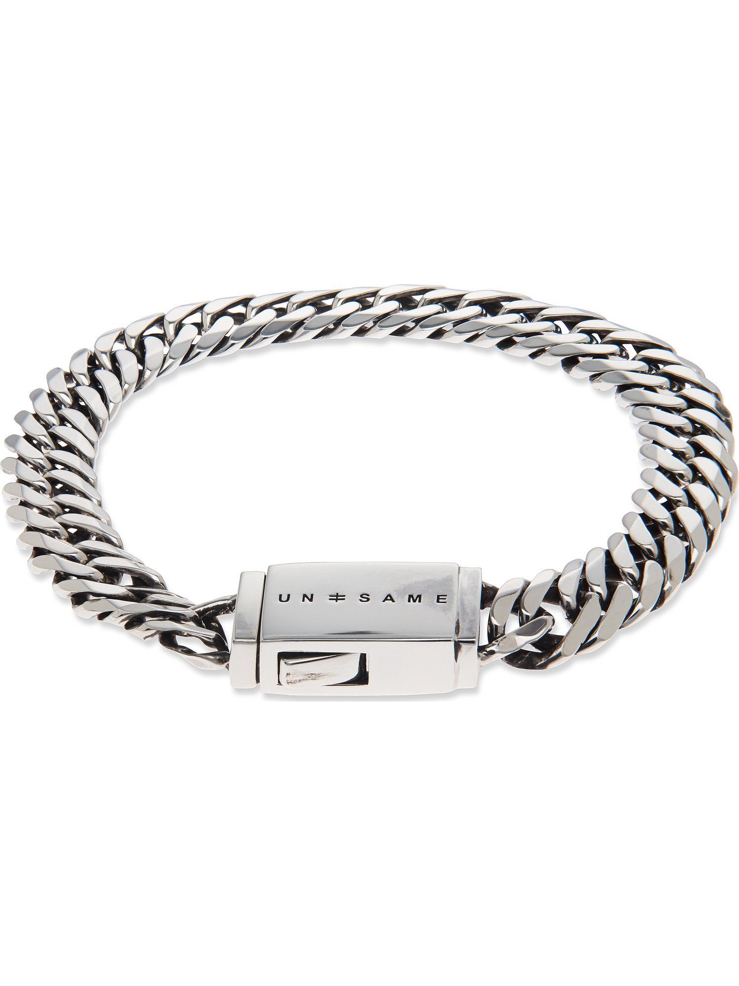 UNSAME Silberarmband UNSAME Herren-Armband 925er Silber, Maßangaben: Länge:  21 cm, Breite: 1 cm, Stärke: 2,7 mm | Silberarmbänder