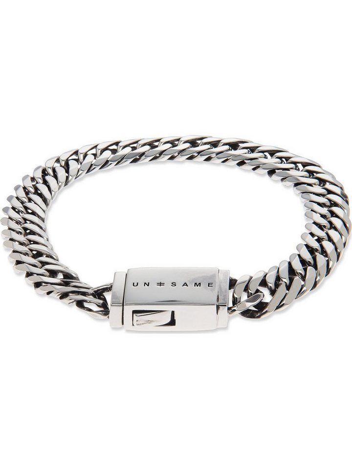 UNSAME Silberarmband UNSAME Herren-Armband 925er Silber, Maßangaben: Länge:  21 cm, Breite: 1 cm, Stärke: 2,7 mm