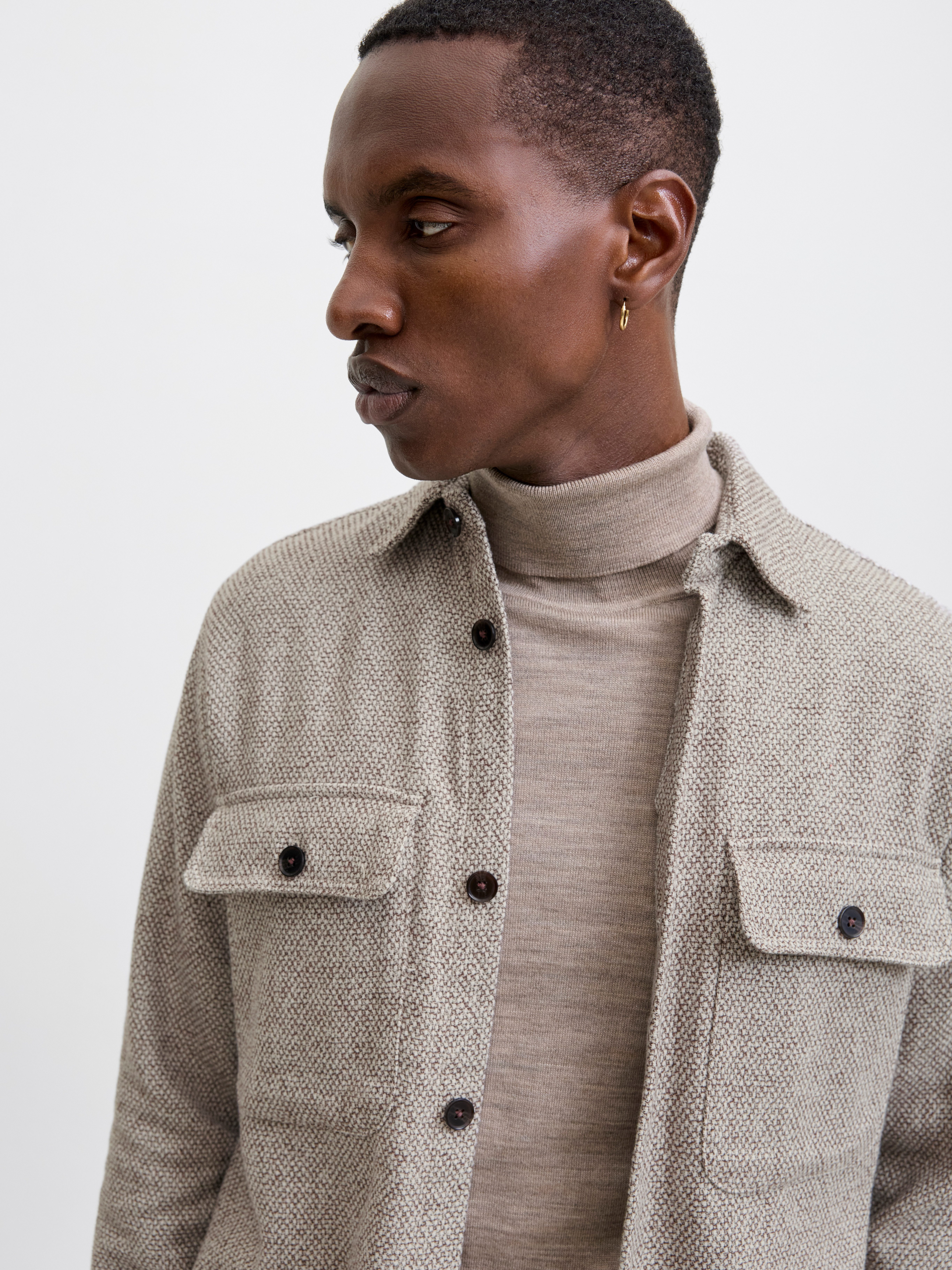 Jack & Jones Langarmhemd JPRRAYLE MELANGE SOLID L/S OVERSHIRT SN günstig online kaufen