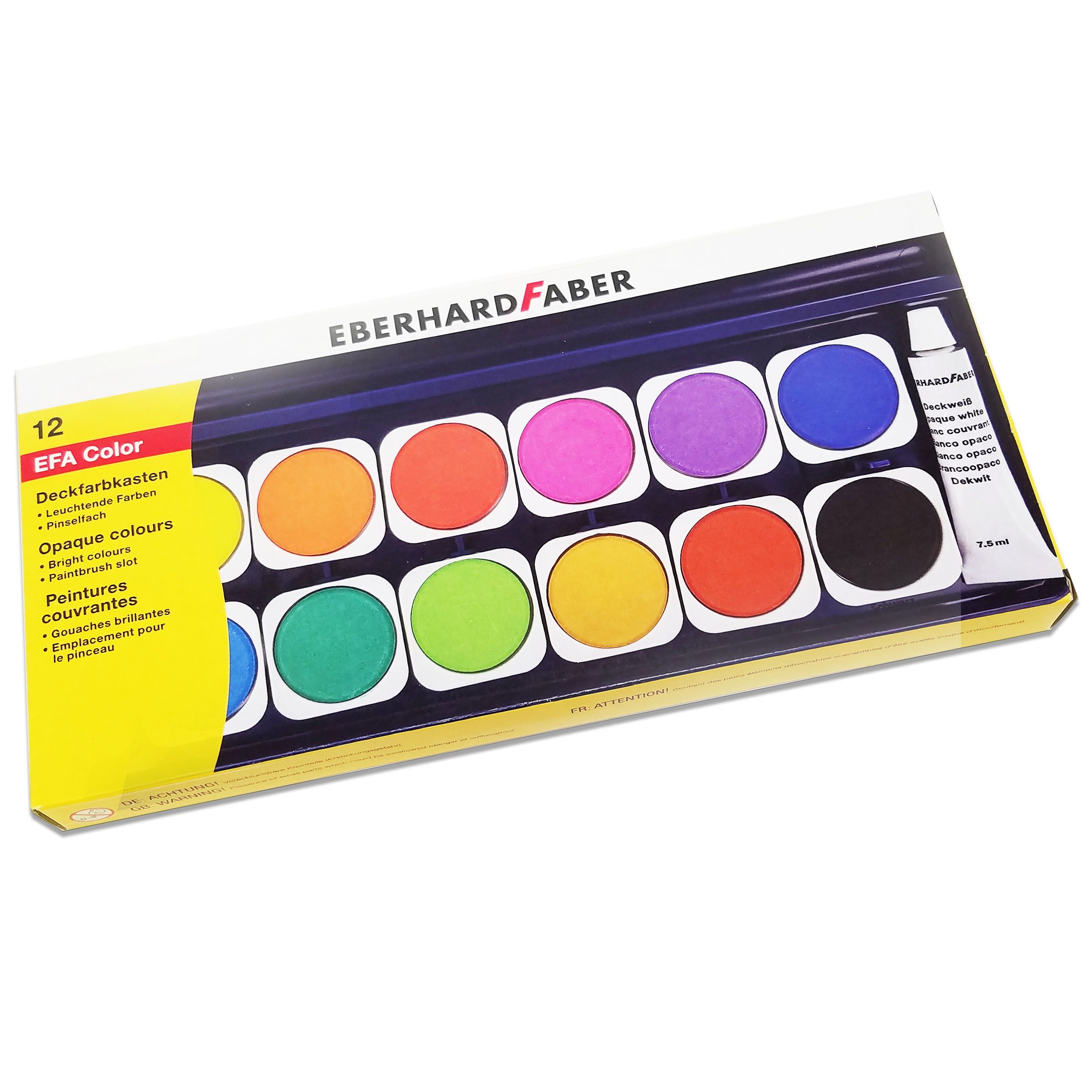 Eberhard Faber Farbkasten EBERHARD FABER Deckfarbkasten EFA Color, 12 Farben