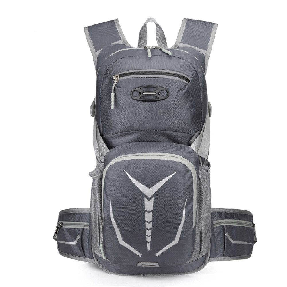 RAIKOU Fahrradrucksack 18L Reflexstreifen Helmabdeckung Trinkrucksack Wasserdicht, Radsport Hydration