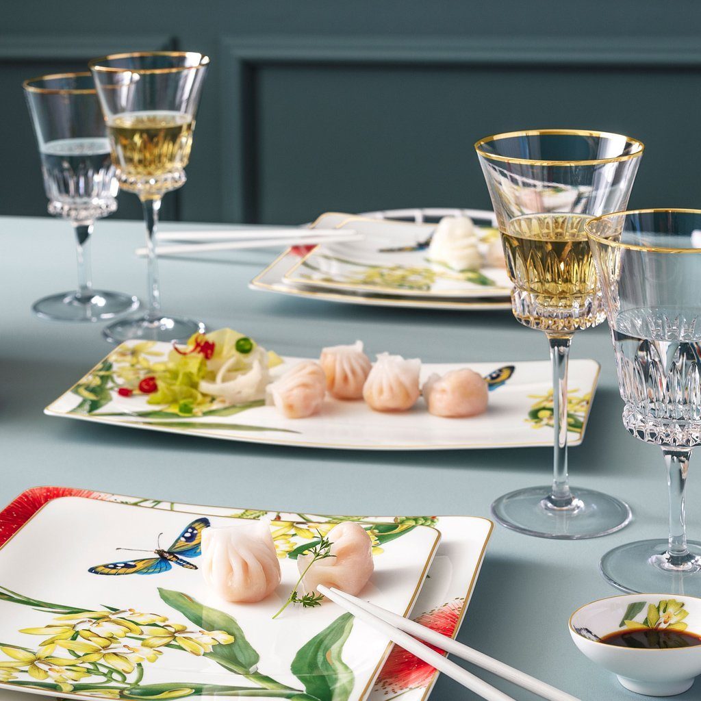 Villeroy & Boch Signature Servierplatte Amazonia Servierteller, 35 x 18 cm, Porzellan, (1-tlg), Premium Bone Porcelain, spülmaschinenfest, Made in Germany