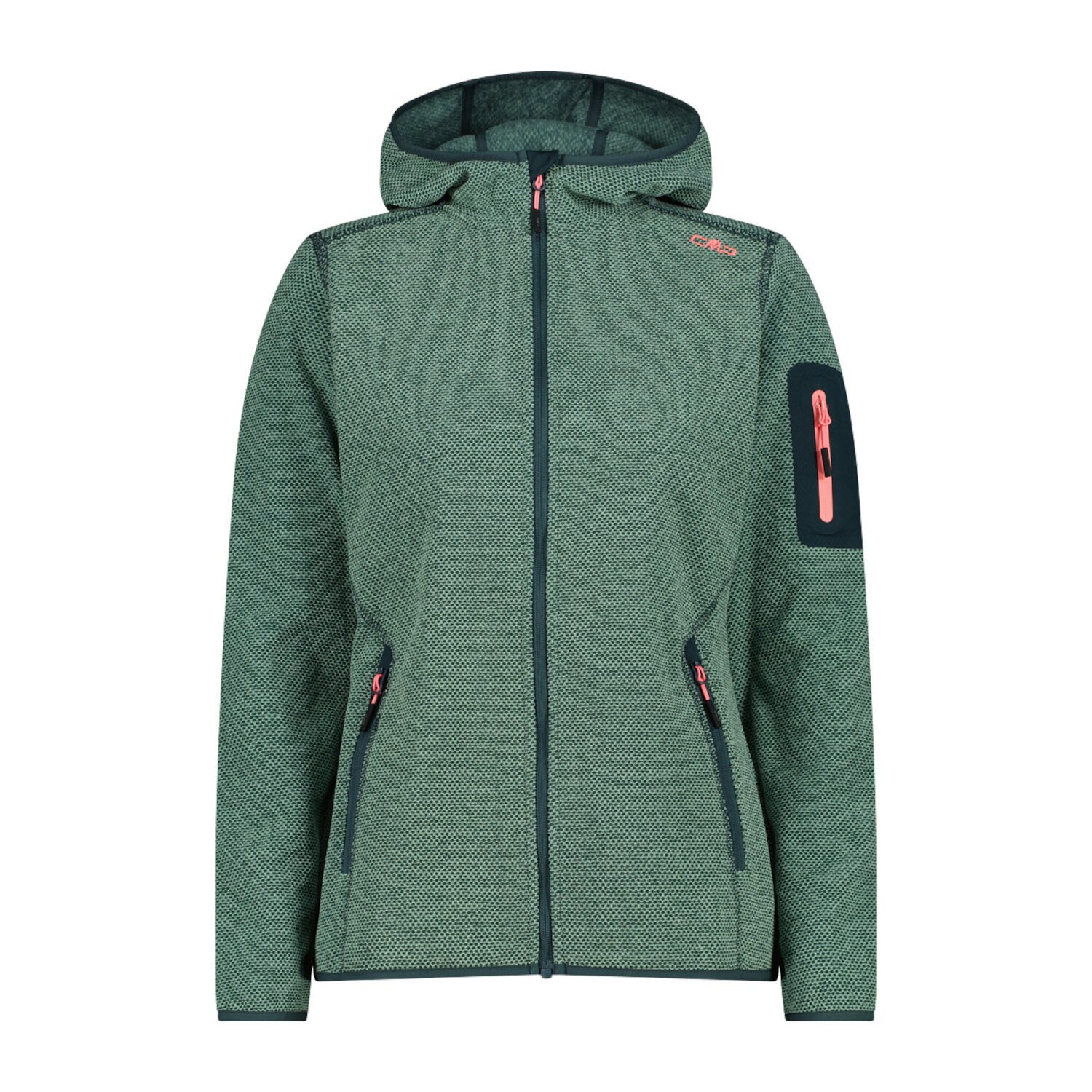 CMP Fleecejacke CMP Damen Jacke Knitted Melange Hoody 3H19826 günstig online kaufen