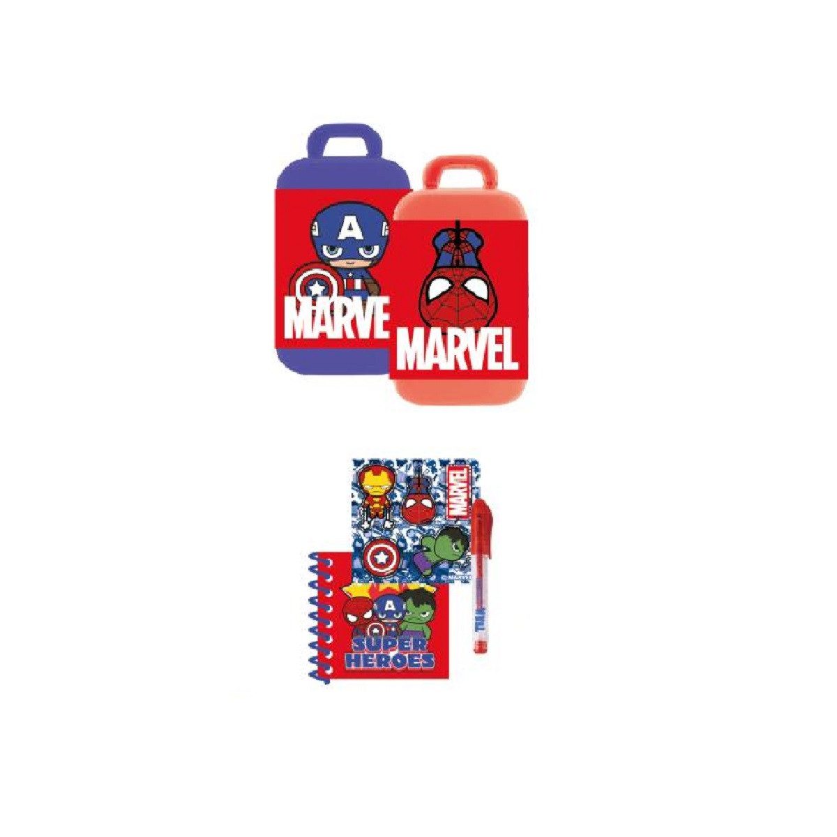 MARVEL Notizbuch Random Stationery Set Surprise für Notizen Malen und Freizeit