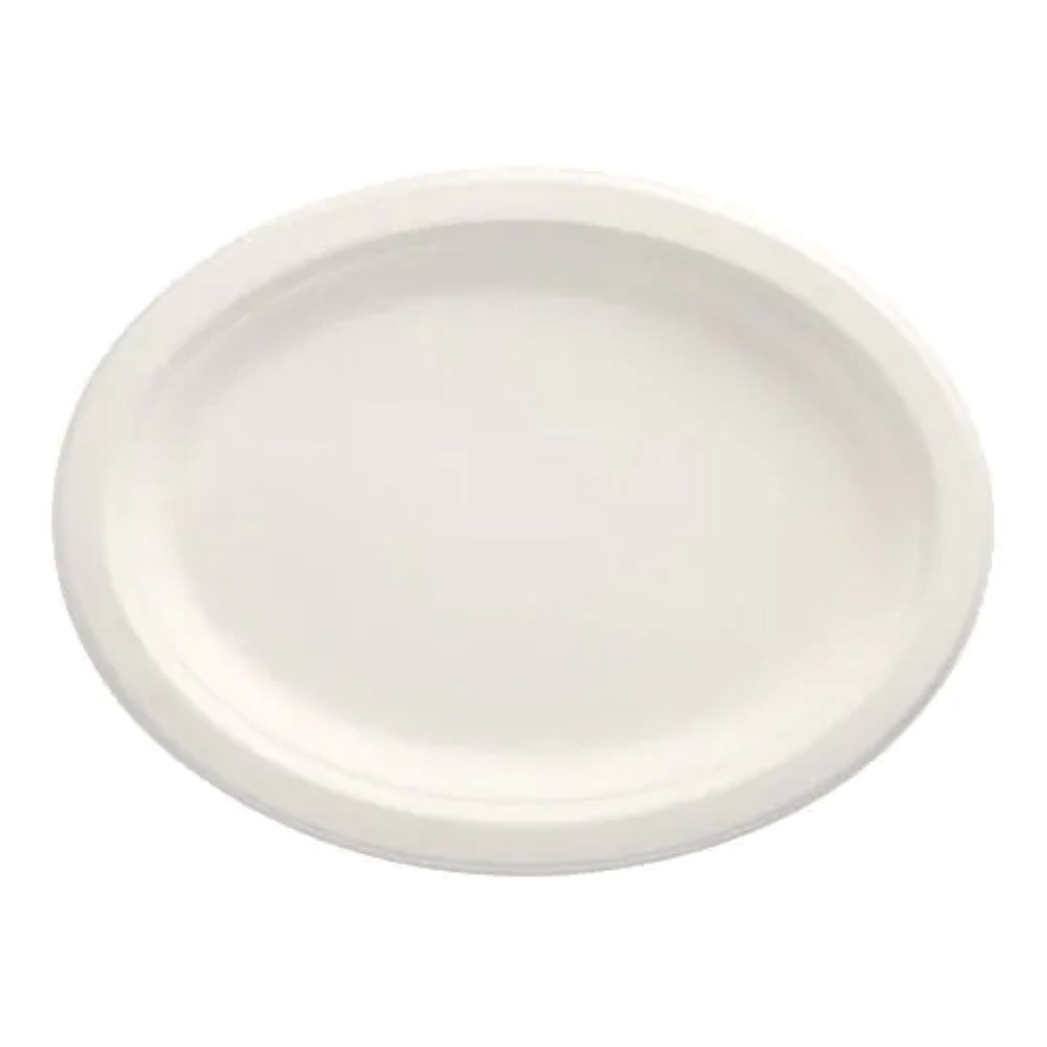 PAPSTAR GmbH Hängedekoration Zuckerrohr Teller oval 'pure' weiss, 12 Stk. 26x2