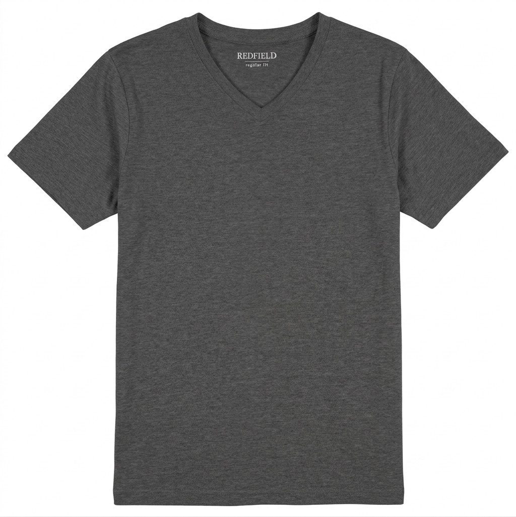 V-Shirt Redfield 2er-Pack XXL T-Shirts anthrazit melange V-Neck