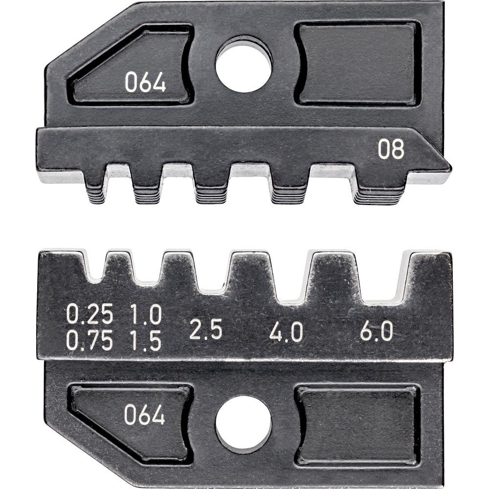 Thumbnail - Knipex Crimpzange Knipex 97 49 08 Crimpeinsatz Aderendhülsen 0.25 bis 6 mm² Passend