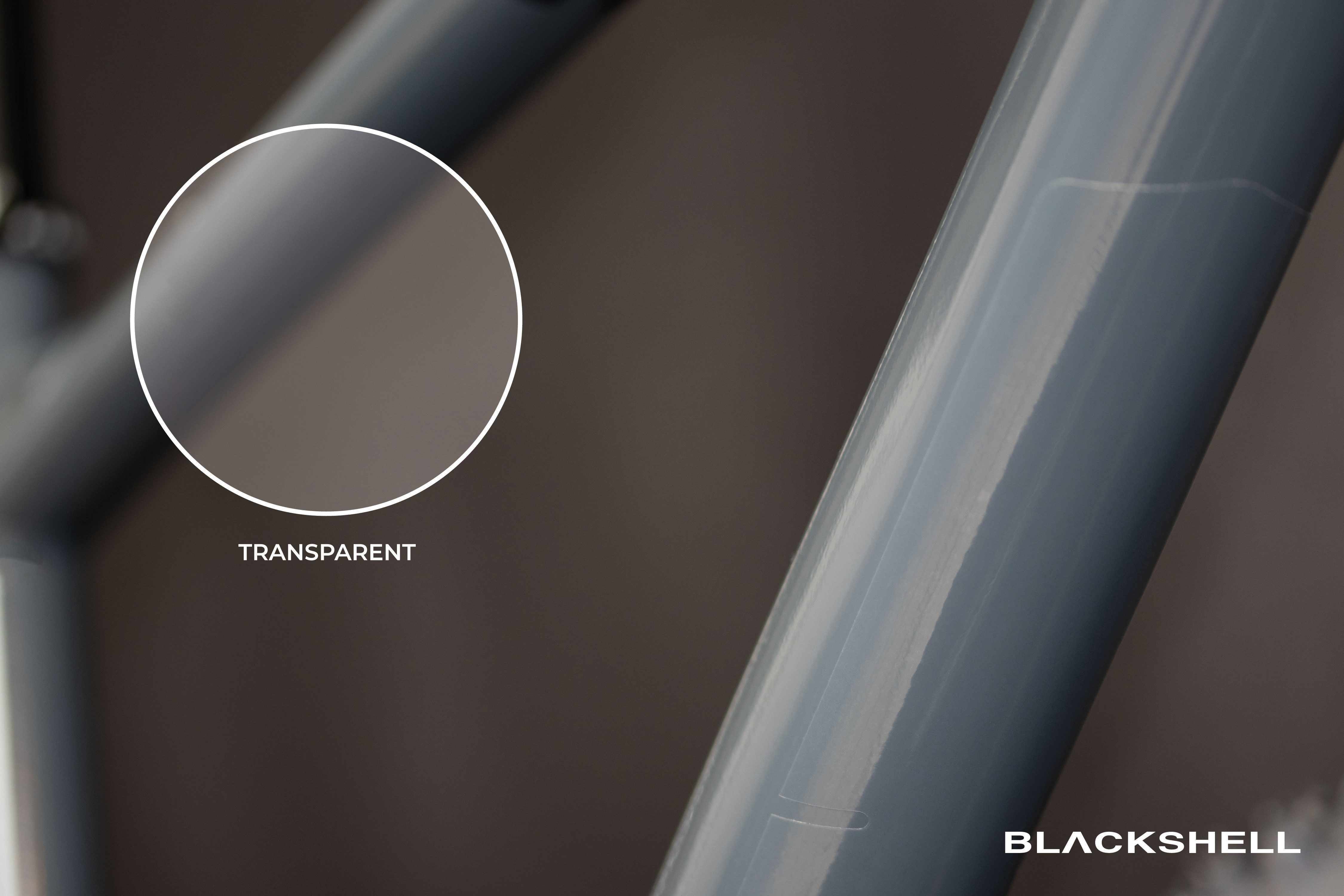 Blackshell Lackschutzfolie Fahrrad Aufkleber Schutzfolie für alle Rahmentypen Transparent, 24-teilig, Steinschlagschutzset, Lackschutzfolie, Einfache Montage – Bild 3 von 5