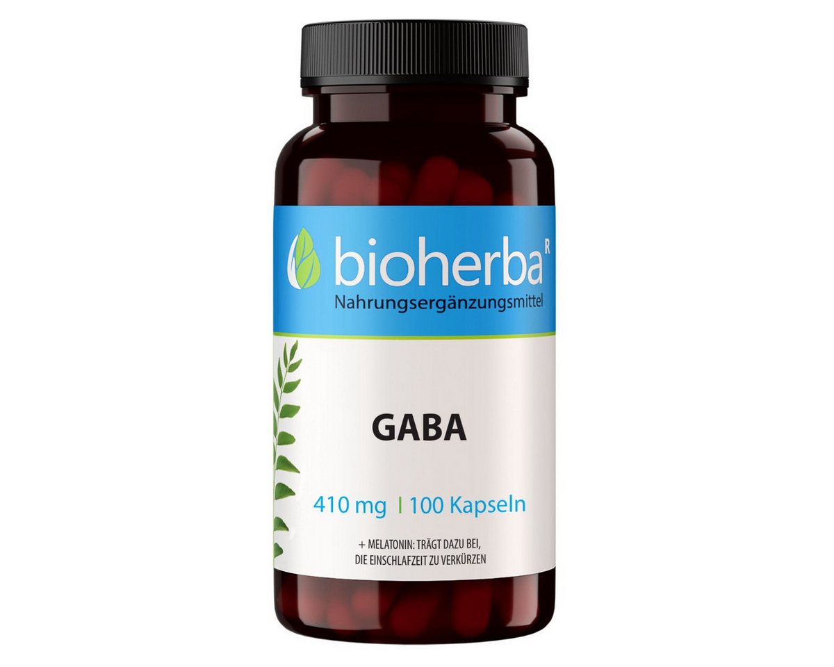 BIOHERBA R Bioherba Gaba 410 mg 100 Kapseln Nahrungsergänzungsmittel, 1 er