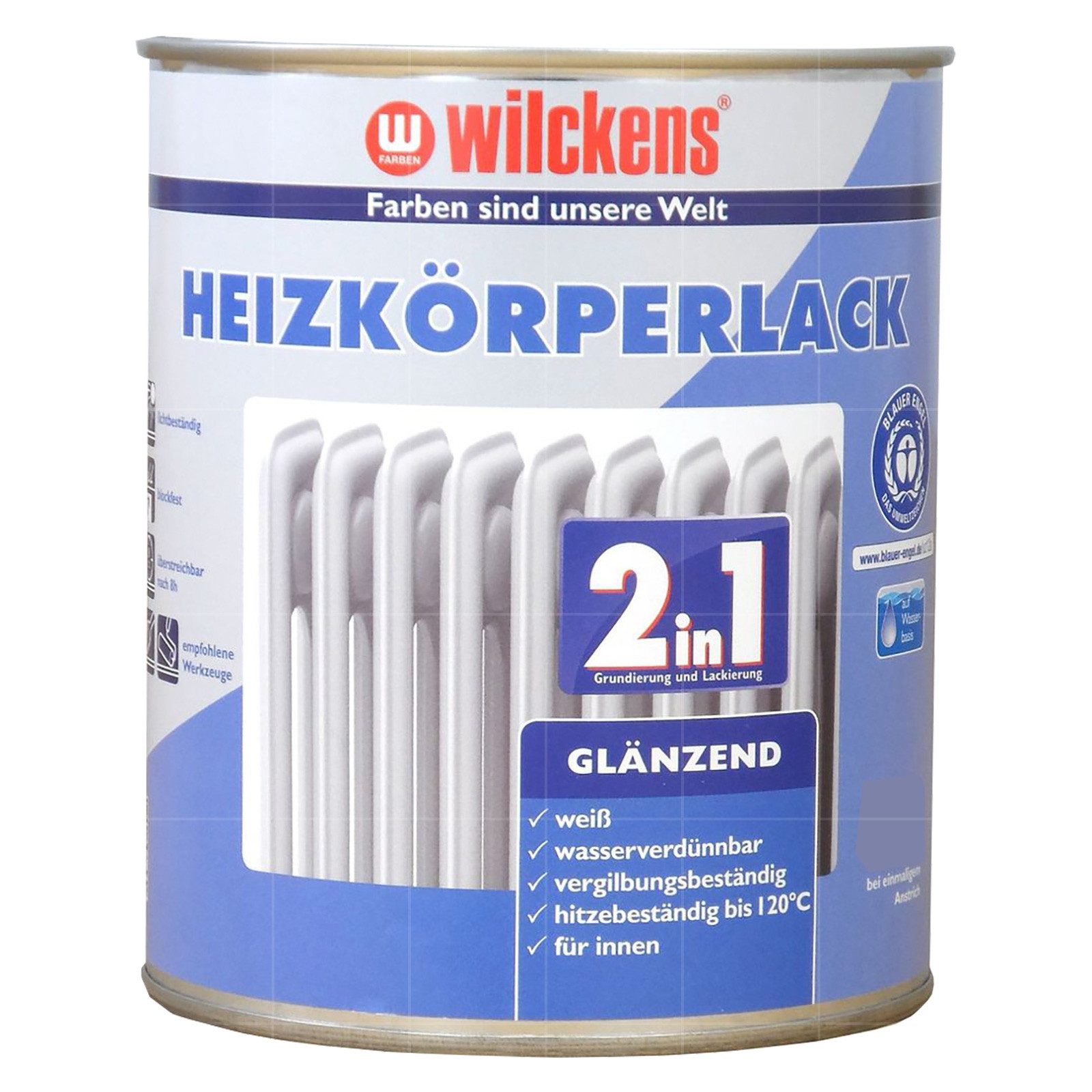 Wilckens Farben Heizkörperlack Heizkörperlack 2in1 Glänzend - 0.75 LTR