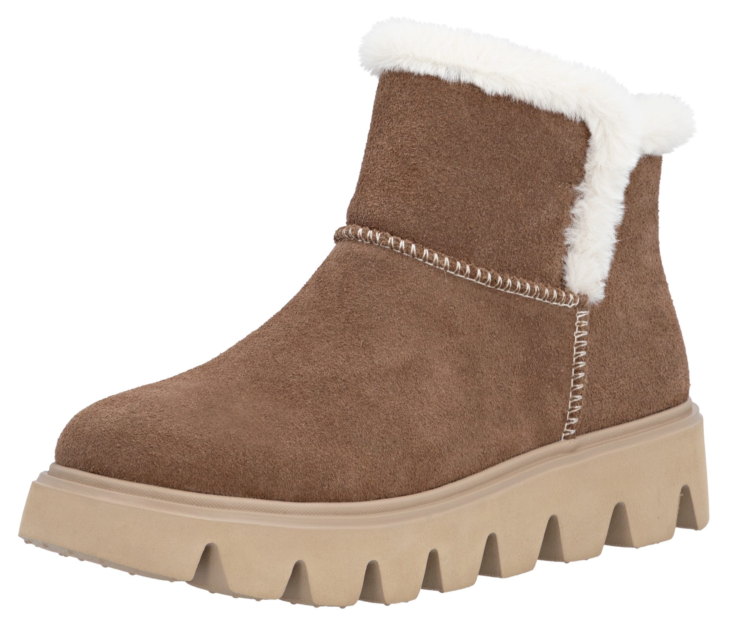 Rieker Sport Winterboots Plateaustiefel, Schlupfschuh mit Innenreißverschluss