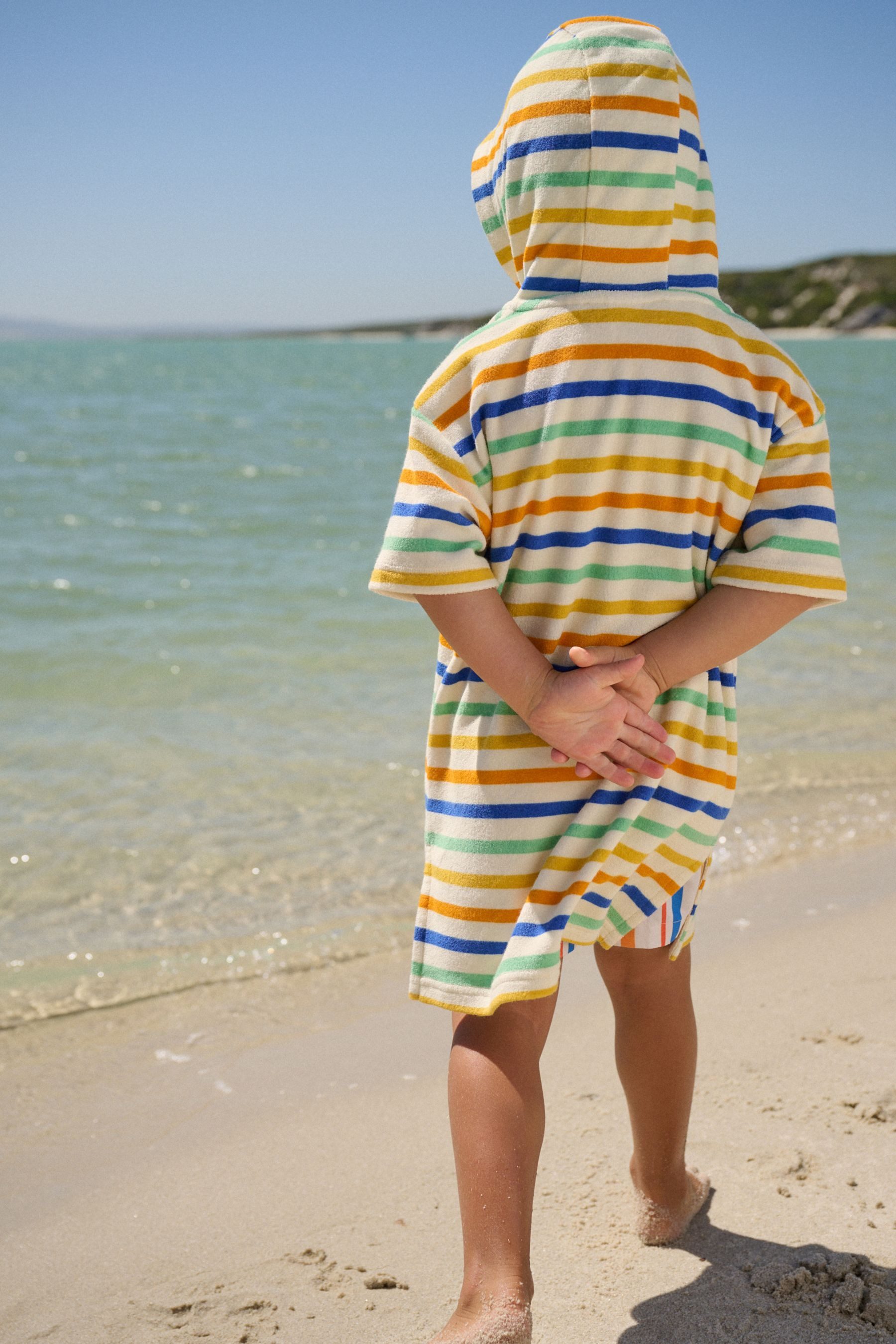 Next Badeponcho Frottee-Cover-up mit durchgehendem Reißverschluss, Baumwolle