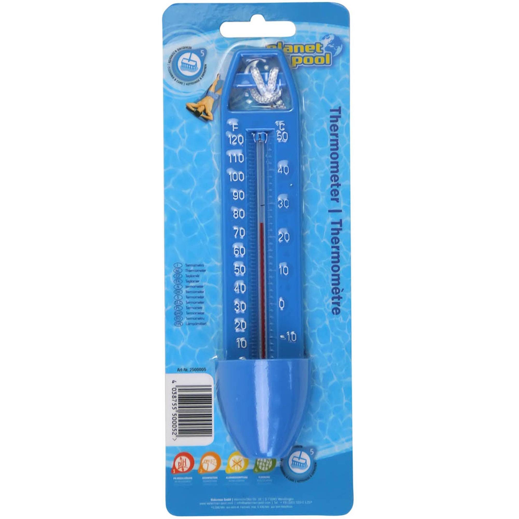 Schwimmthermometer Thermometer blau