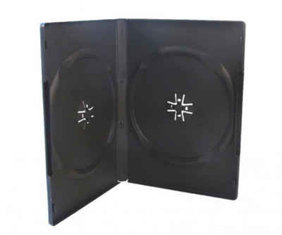 Mediarange DVD-Hülle 100 DVD Hüllen 2er Box 14 mm für je 2 BD / CD / DVD schwarz