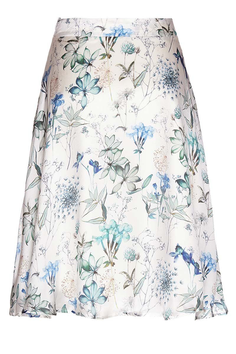 wunderwerk A-Linien-Rock Silk midi skirt flower print