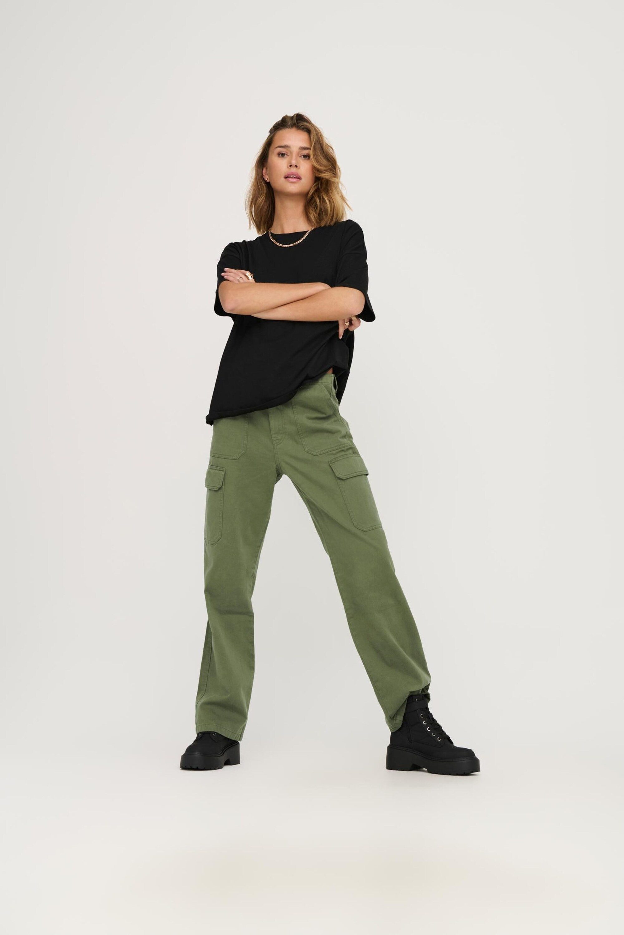 ONLY Cargohose ONLMalfy (1-tlg) Plain/ohne Details