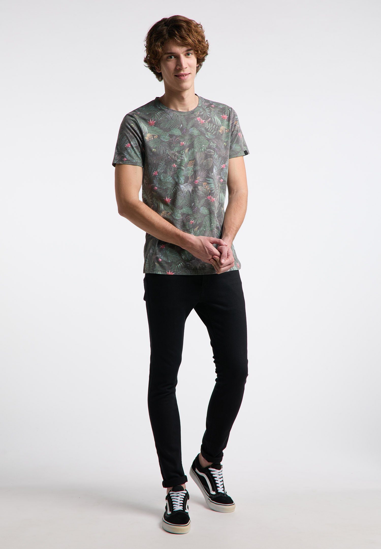 Ragwear T-Shirt SWANN Nachhaltige & Vegane Mode BLACK