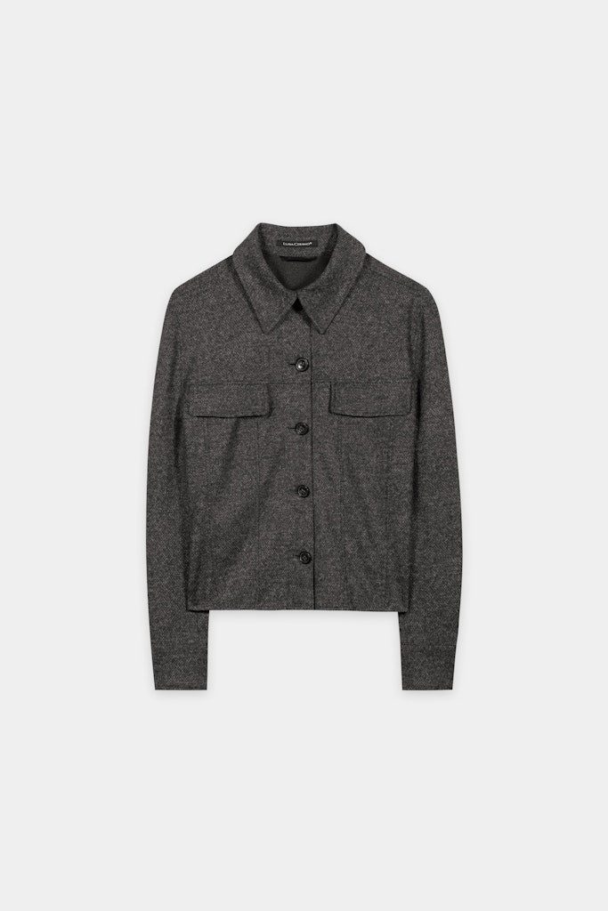 Luisa Cerano Steppjacke Hemd aus Punto-Milano