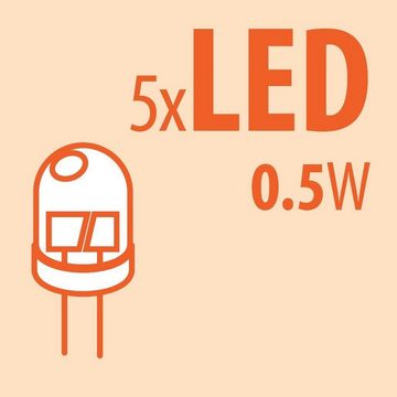 smartwares LED Solarleuchte LED Außenwandleuchte Edelstahl, Solar Wandleuchte, Dämmerungssensor