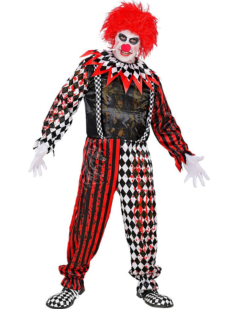 Widmann S.r.l. Kostüm Halloween Kostüm 'Killerclown' für Herren - Schwar