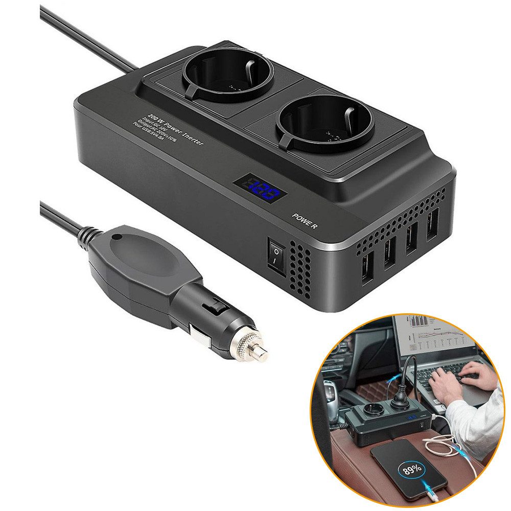 Spannungswandler Zigarettenanzünder Wechselrichter Inverter Auto KFZ Spannungswandler