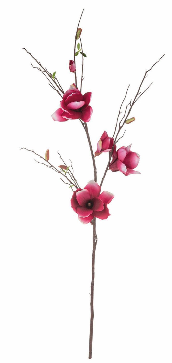 Kunstzweig Deko Magnolienzweig GLIVOR, pink, 115cm Magnolie, artplants, Höhe 115.0 cm