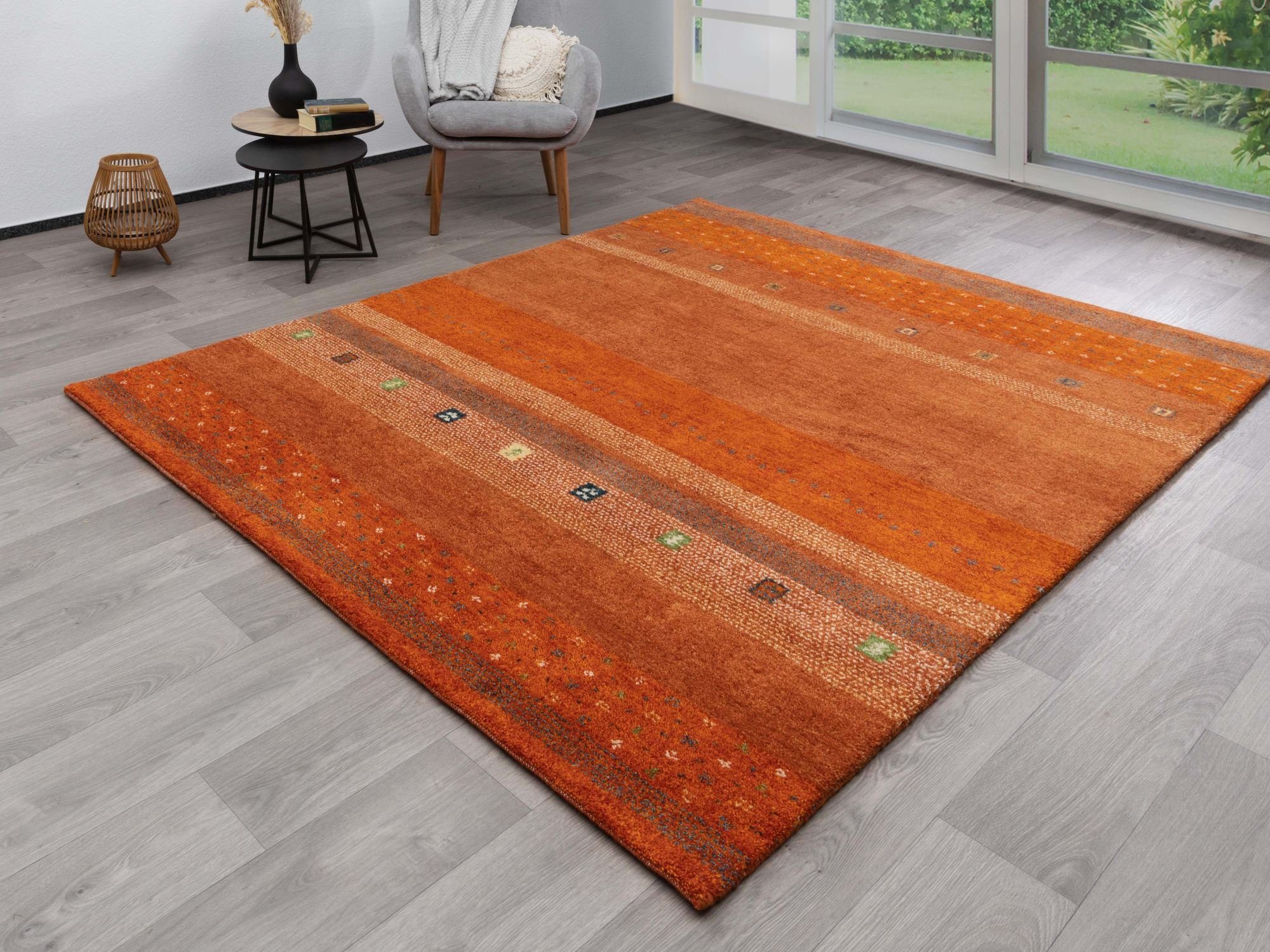 Steffensmeier Wollteppich Moro, Rechteckig, Gabbeh Teppich, günstig online kaufen