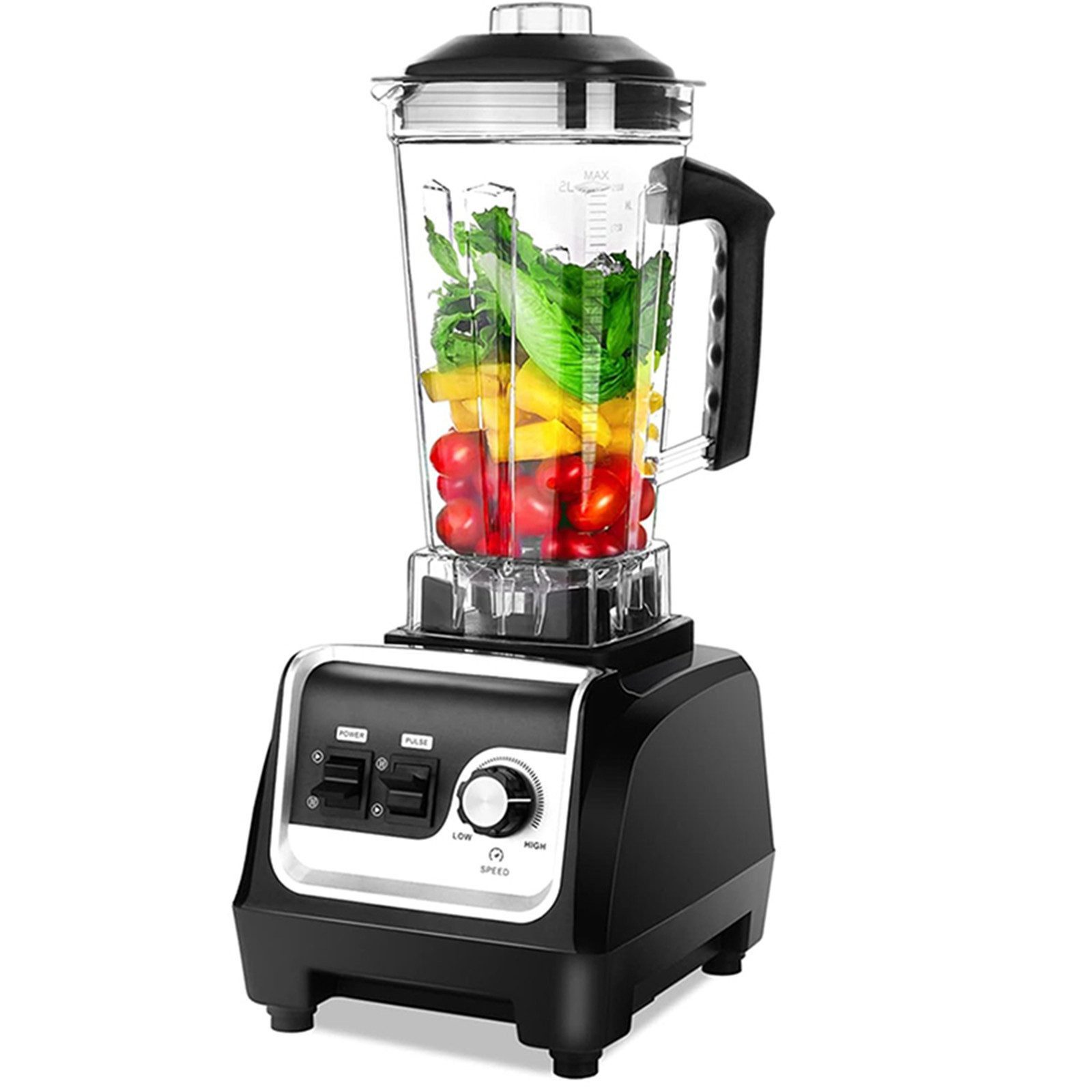 Standmixer Smoothie Maker Blender elektrisch Shake Mixer 2L Tritan Behälter 1600W